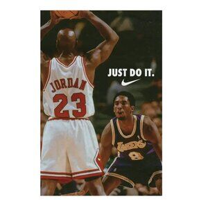 Michael Jordan x Kobe Bryant Poster – “Mambas” Basketball Legend Wall Art